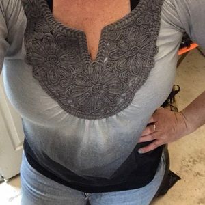Daytrip crochet shirt Sz L